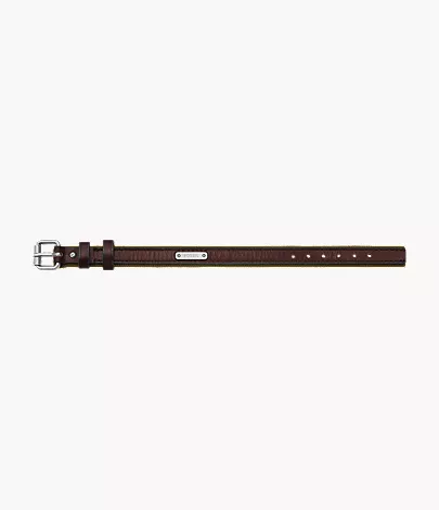 Everett Color Pop Green And Brown Leather Strap Bracelet - Image 5