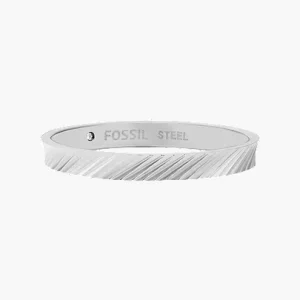 Harlow Linear Texture Stainless Steel Band Ring
